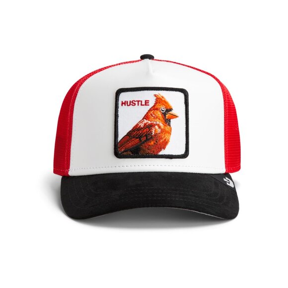 Trucker Hat Unisex High-Profile Fit PU Leather Front Mesh Back Snapback main image 8